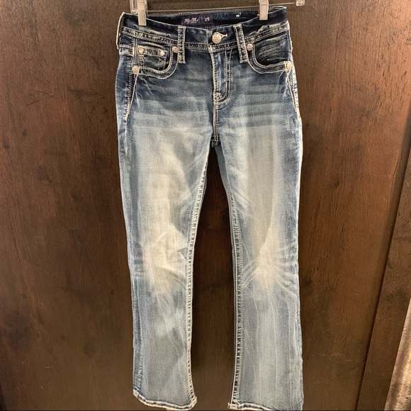 Miss Me Curvy Boot Cut Jeans Size 25 - Picture 2 of 7